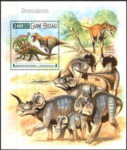 Poštovní známka Guinea-Bissau 2015 Dinosauøi Mi# Block 1398 Kat 9€