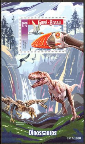 Poštovní známka Guinea-Bissau 2015 Dinosauøi Mi# Block 1429 Kat 11€