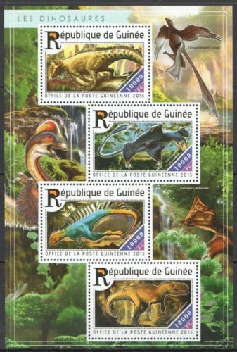 Poštovní známky Guinea 2015 Dinosauøi Mi# 11043-46 Kat 16€
