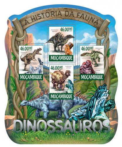 Poštovní známky Mosambik 2015 Dinosauøi Mi# 7874-77 Kat 10€