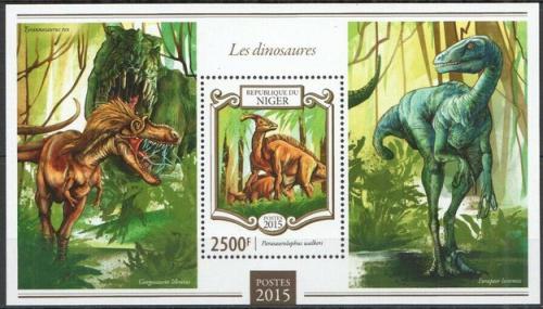 Poštovní známka Niger 2015 Dinosauøi Mi# Block 402 Kat 10€