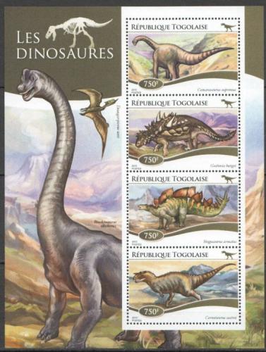 Poštovní známky Togo 2015 Dinosauøi Mi# 6529-32 Kat 12€