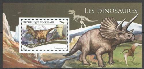 Poštovní známka Togo 2015 Dinosauøi Mi# Block 1124 Kat 10€