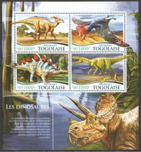 Poštovní známky Togo 2015 Dinosauøi Mi# 6759-62 Kat 16€