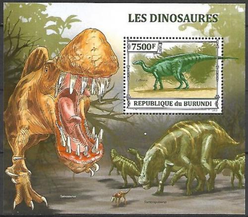 Poštovní známka Burundi 2013 Dinosauøi Mi# Block 372 Kat 9€