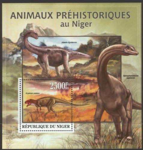 Poštovní známka Niger 2013 Dinosauøi Mi# Block 176 Kat 10€