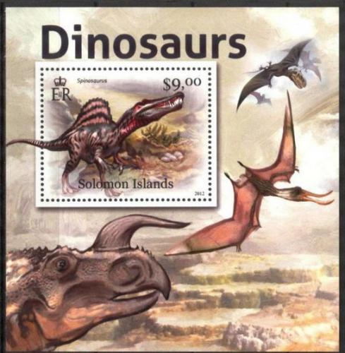 Poštovní známka Šalamounovy ostrovy 2012 Dinosauøi Mi# 1468 Block