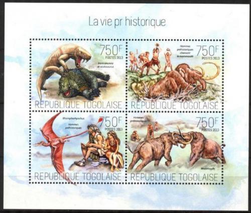 Poštovní známky Togo 2013 Život v pravìku Mi# 5336-39 Kat 12€