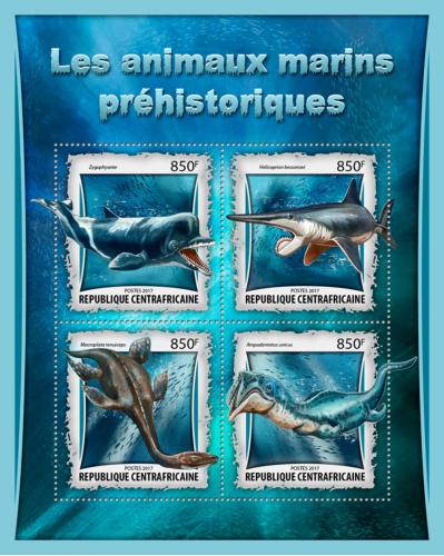 Poštovní známky SAR 2017 Moøští dinosauøi Mi# 6710-13 Kat 15€