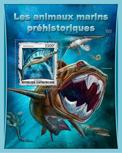 Poštovní známka SAR 2017 Moøští dinosauøi Mi# Block 1563 Kat 15€