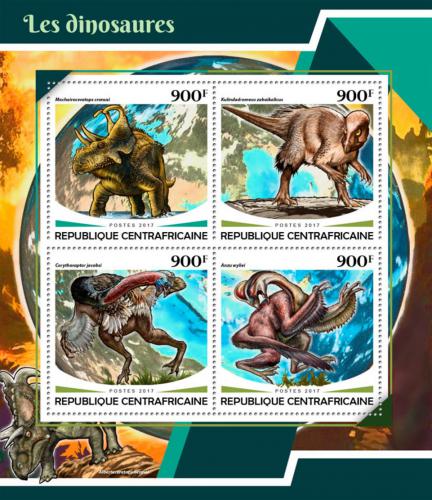 Poštovní známky SAR 2017 Dinosauøi Mi# 7335-38 Kat 16€