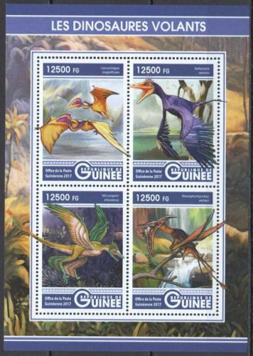 Poštovní známky Guinea 2017 Létající dinosauøi Mi# 12291-94 Kat 20€