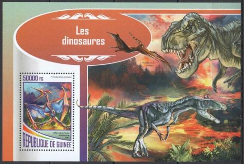 Poštovní známka Guinea 2017 Dinosauøi Mi# Block 2828 Kat 20€