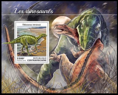 Poštovní známka SAR 2018 Dinosauøi Mi# Block 1772 Kat 15€