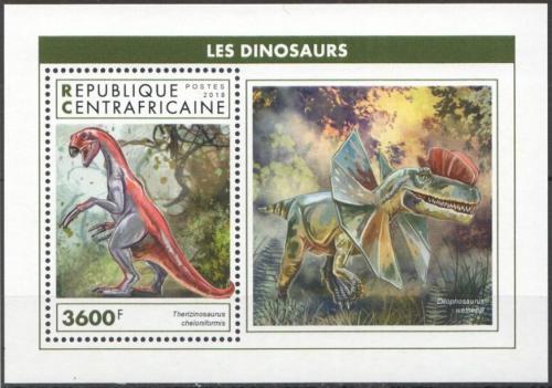 Poštovní známka SAR 2018 Dinosauøi Mi# Block 1870 Kat 16€