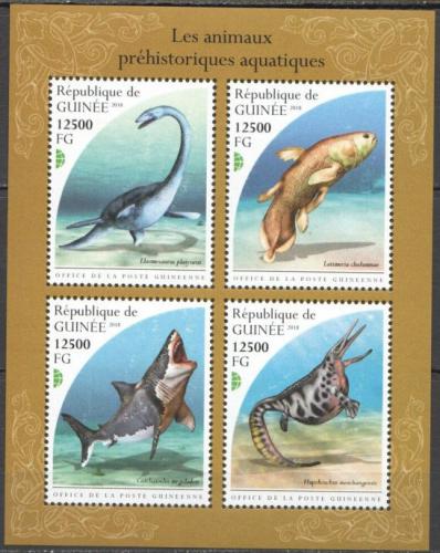 Poštovní známky Guinea 2018 Vodní dinosauøi Mi# 13406-09 Kat 12€