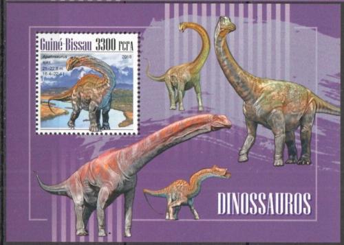 Poštovní známka Guinea-Bissau 2018 Dinosauøi Mi# Block 1752 Kat 12.50€