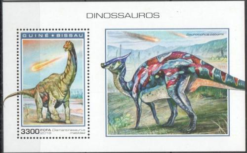 Poštovní známka Guinea-Bissau 2018 Dinosauøi Mi# Block 1772 Kat 12.50€