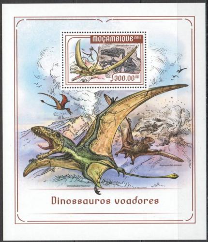 Poštovní známka Mosambik 2018 Dinosauøi Mi# Block 1312 Kat 17€