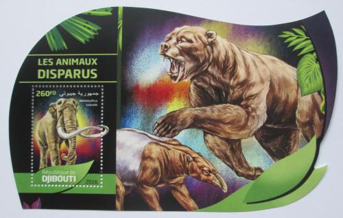 Poštovní známka Džibutsko 2016 Vyhynulá fauna Mi# 1279 Block