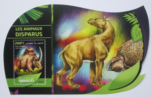 Poštovní známka Džibutsko 2016 Vyhynulá fauna Mi# 1281 Block