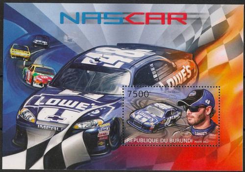 Poštovní známka Burundi 2012 Automobily NASCAR Mi# Block 306 Kat 9€