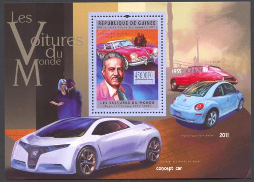 Poštovní známka Guinea 2011 Slavné automobily Mi# Block 2043 Kat 18€
