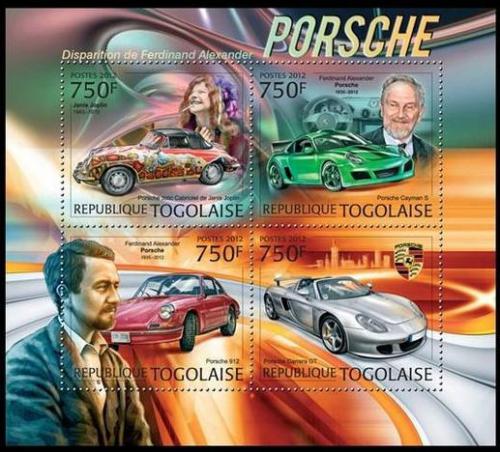Poštovní známky Togo 2012 Porsche Mi# 4588-91 Kat 12€