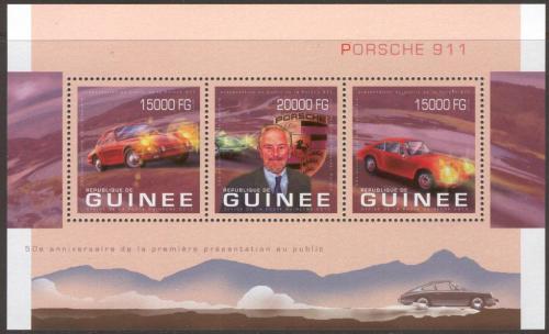 Poštovní známky Guinea 2013 Porsche 911 Mi# 9910-12 Kat 20€