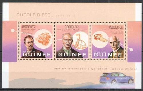 Poštovní známky Guinea 2013 Rudolf Diesel Mi# 8894-96 Kat 20€