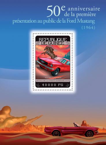 Poštovní známka Guinea 2014 Ford Mustang Mi# Block 2389 Kat 16€