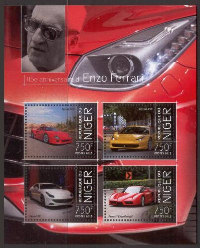 Poštovní známky Niger 2013 Ferrari Mi# 2615-18 Kat 12€