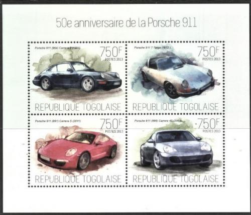 Poštovní známky Togo 2013 Porsche 911 Mi# 5356-59 Kat 12€