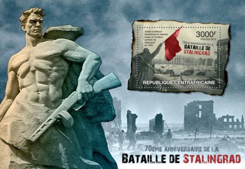 Poštovní známka SAR 2013 Bitva u Stalingradu, 70. výroèí Mi# Block 1031 Kat 14€