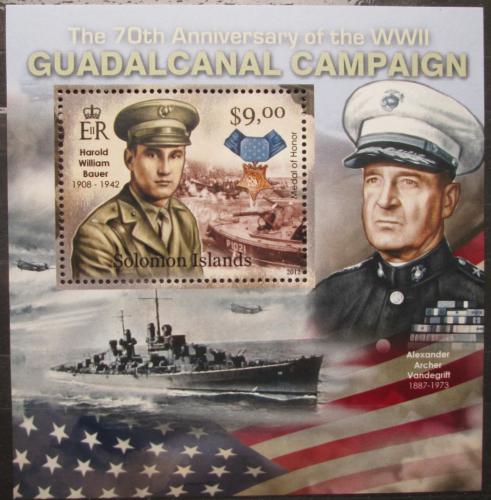 Poštovní známka Šalamounovy ostrovy 2012 Bitva o Guadalcanal Mi# 1526 Block
