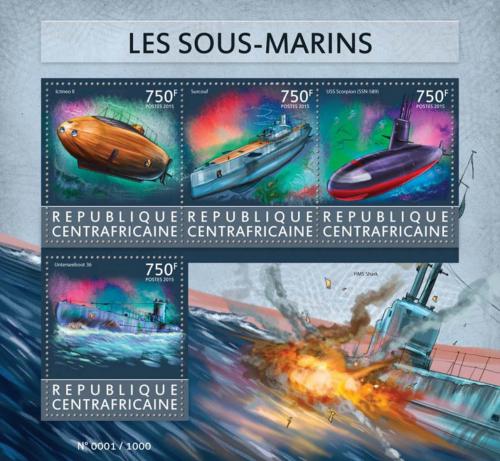 Poštovní známky SAR 2015 Ponorky Mi# 5595-98 Kat 14€