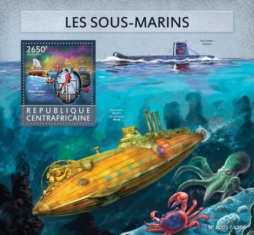 Poštovní známka SAR 2015 Ponorky Mi# Block 1341 Kat 12€