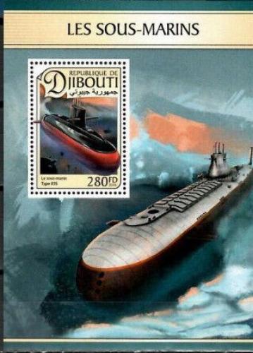 Poštovní známka Džibutsko 2016 Ponorky Mi# 1348 Block