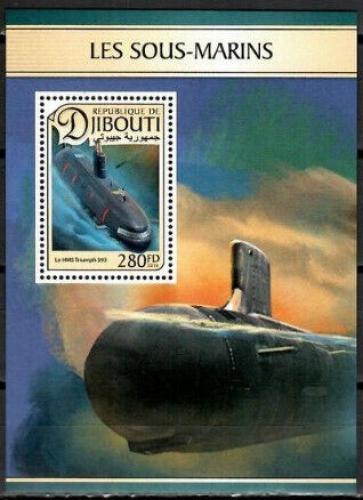 Poštovní známka Džibutsko 2016 Ponorky Mi# 1351 Block