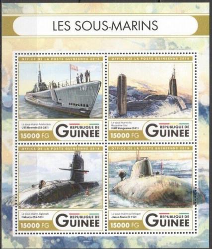 Poštovní známky Guinea 2016 Ponorky Mi# 12091-94 Kat 24€