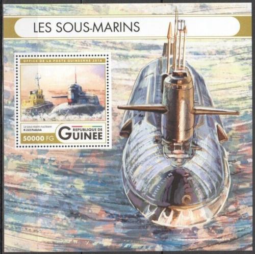 Poštovní známka Guinea 2016 Ponorky Mi# Block 2714 Kat 20€