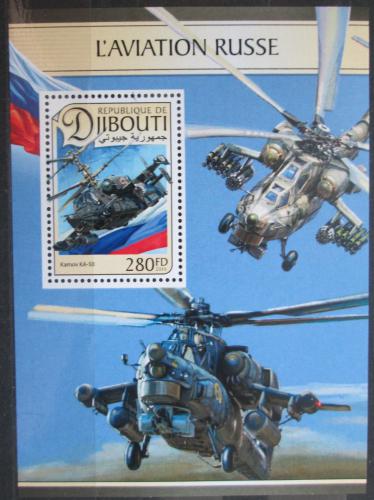 Potovn znmka Dibutsko 2016 Rusk vzdun sly Mi# 1365 Block - zvtit obrzek