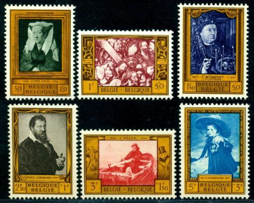 Poštovní známky Belgie 1958 Umìní Mi# 1119-24 Kat 12€