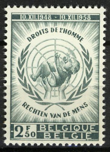 Poštovní známka Belgie 1958 Deklarace lidských práv, 10. výroèí Mi# 1142