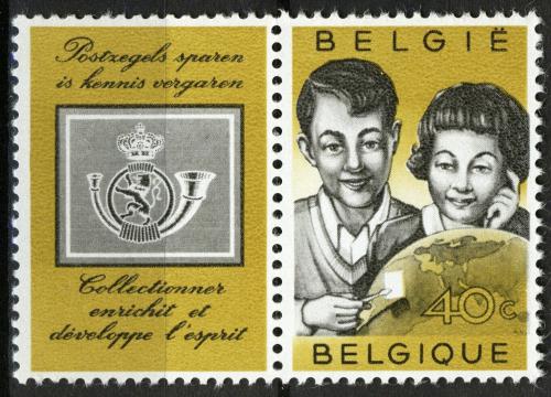 Poštovní známka Belgie 1960 Mládež a filatelie Mi# 1211