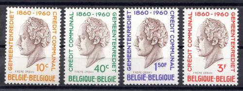 Poštovní známky Belgie 1960 Hubert Frère-Orban, politik Mi# 1218-21