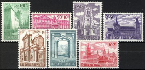 Poštovní známky Belgie 1962 Architektonické památky Mi# 1265-71 Kat 6€