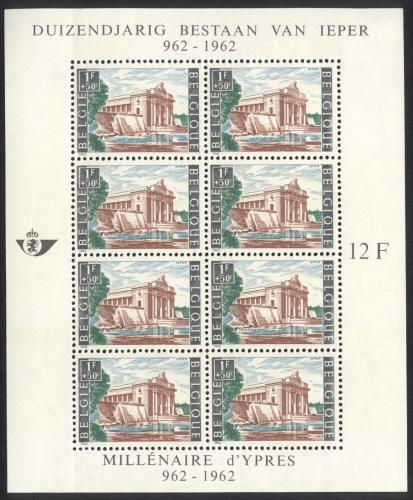 Poštovní známky Belgie 1962 Britský váleèný památník v Ypernu Mi# Block 27