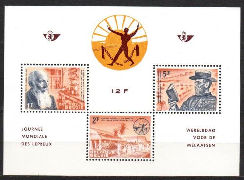 Poštovní známky Belgie 1964 Boj proti malomocenství Mi# Block 29