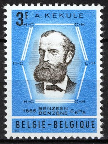 Poštovní známka Belgie 1966 August Kekulé, chemik Mi# 1439